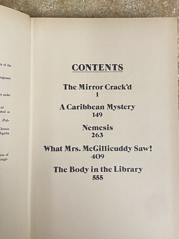 Agatha Christie's Miss Marple 5 Novels Chatham River Press 1984 Vintage gallery