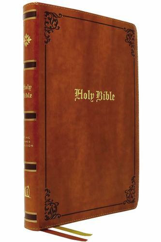 KJV Thinline Bible, Large Print, Vintage Series, Leathersoft, Tan, Red Letter, C