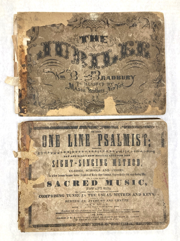 Lot of 4 Books Antique Old Church Music Songs Hymns Shabby Primitive gallery