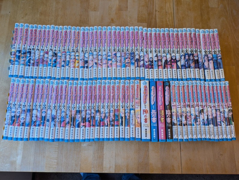 Naruto Complete Set Vol. 1-72 Japanese Manga + Boruto 1-14 & Extra Naruto Books