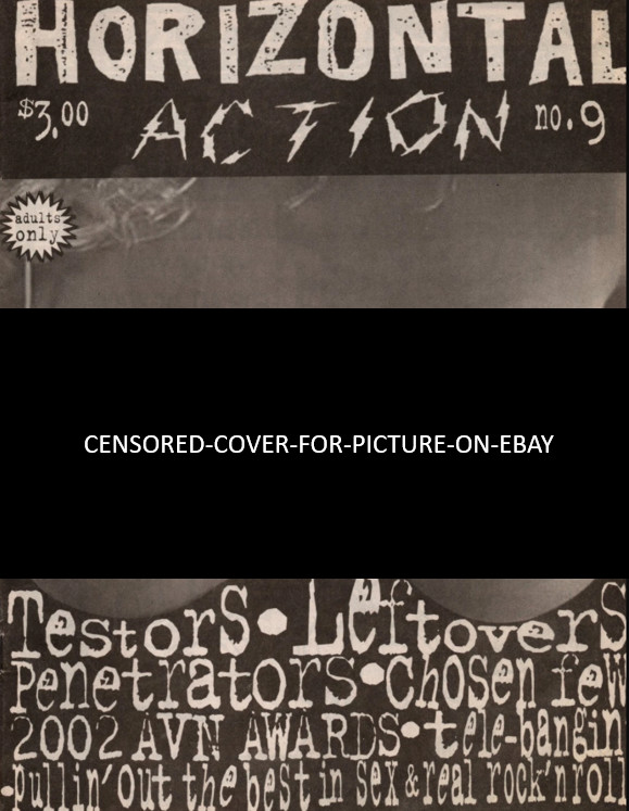 Horizontal Action #9 oz punk LEFT OVERS CHOSEN FEW In The Red USA Punk magazine