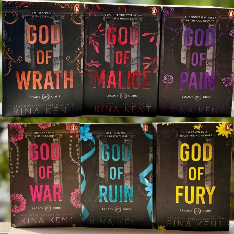 Legacy of Gods book Series (set of 6 books) by Rina Kent, Paperback