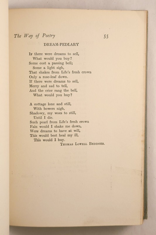 The Way of Poetry John Drinkwater 1920 VERY RARE Color Pictures 272 pages gallery