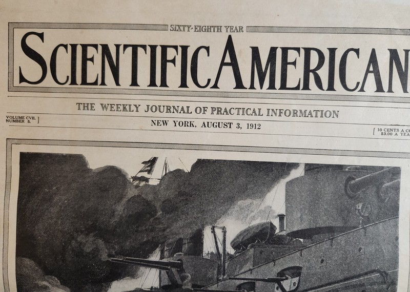 SCIENTIFIC AMERICAN MAGAZINE AUGUST 1912 LOT OF 4 ANTIQUE WITH NICE VINTAGE ADS gallery