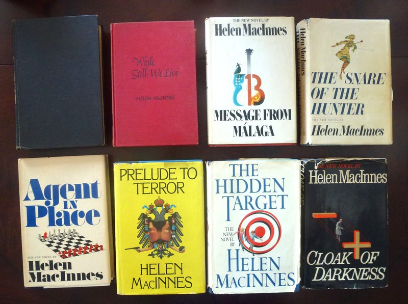 10 Helen MacInnes Spy Novels in 8 HARDCOVER Books Very Good Condition