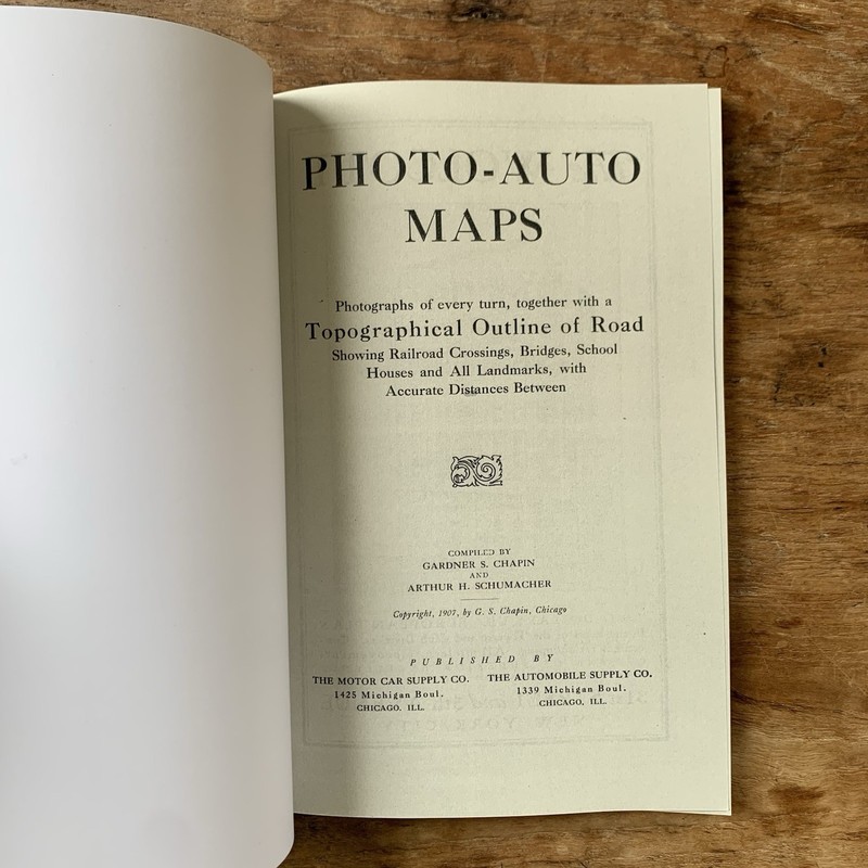 1907 Rand McNally Photo Auto Maps and Guide Book New York to Albany / Facsimile gallery