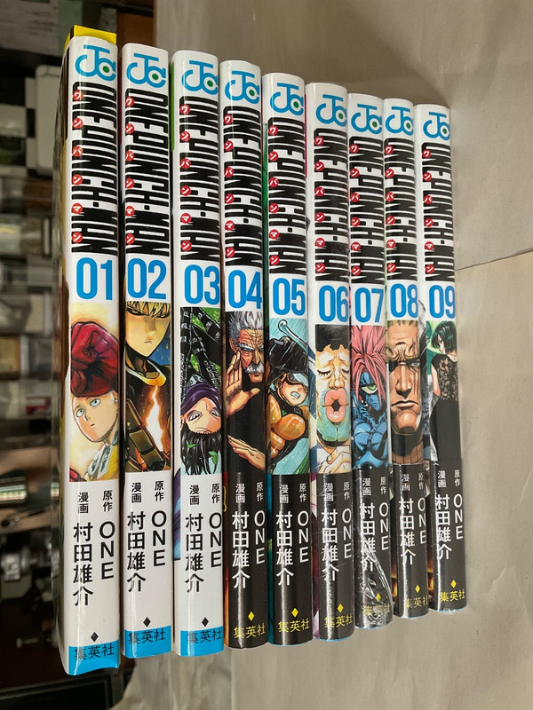 ONE PUNCH MAN 01 1st Print plus 2-9 in Japanese Manga Comic Book 1-9 FREE SHIP’G