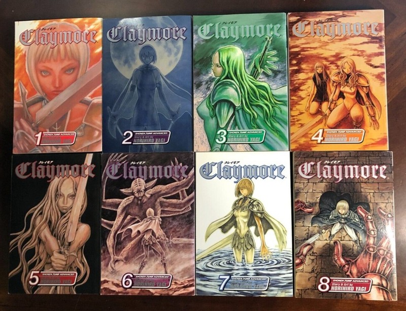 Claymore Vol. 1-8 Manga in English Lot of 8 Norihiro Yagi 1 2 3 4 5 6 7 8 gallery