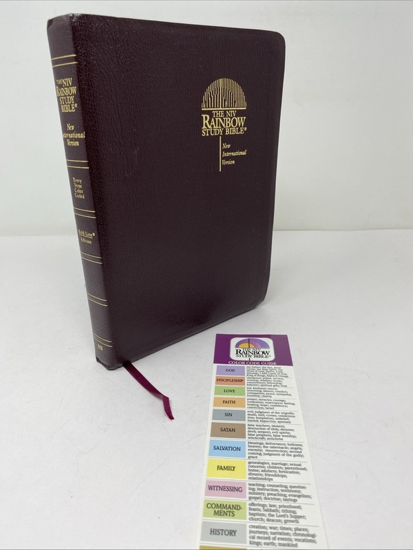 The Rainbow Study Bible New International Version Bonded Leather Thumb-Indexed