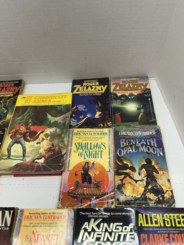Lot of 15 random Scifi & Fantasy 1980s vintage Paperback books! gallery