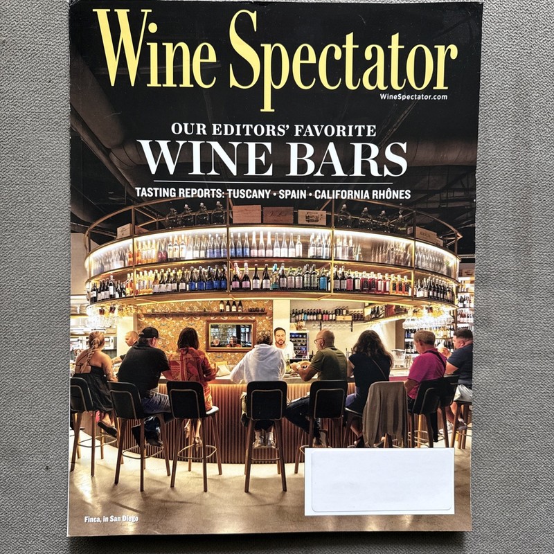 Wine Spectator Magazine October 15 31 2025 Bars Tasting Tuscany Spain California