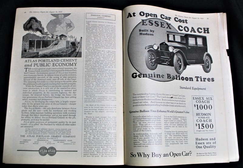 THE LITERARY DIGEST MAGAZINE 16 AUGUST 1924 NEWS GENERAL INTEREST SCIENCE gallery