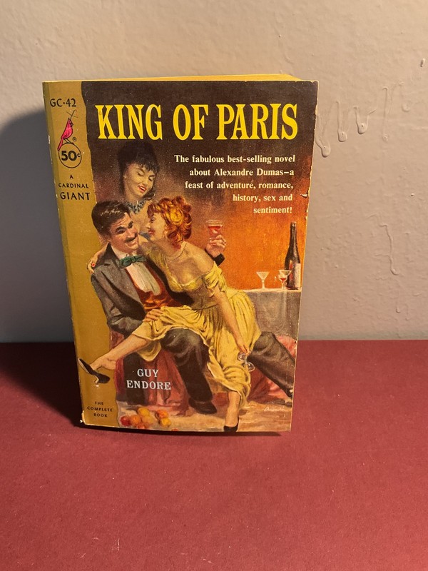 Vintage 1950 King of Paris Guy Endore Cardinal Giant Pulp Fiction Paperback
