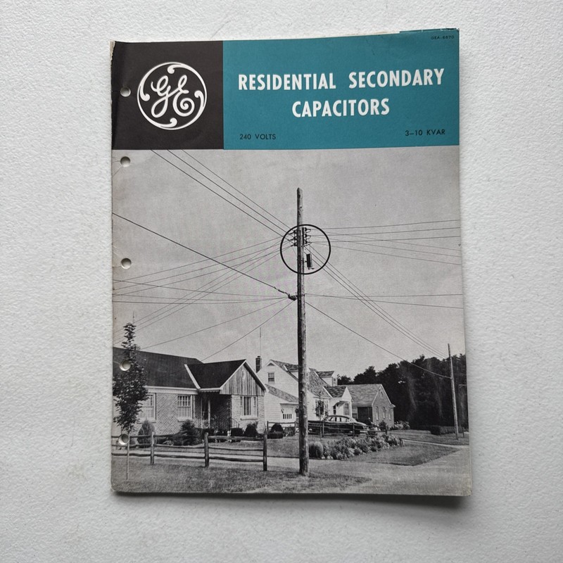 General Electric 1957 Residential Secondary Capacitors Sales Brochure