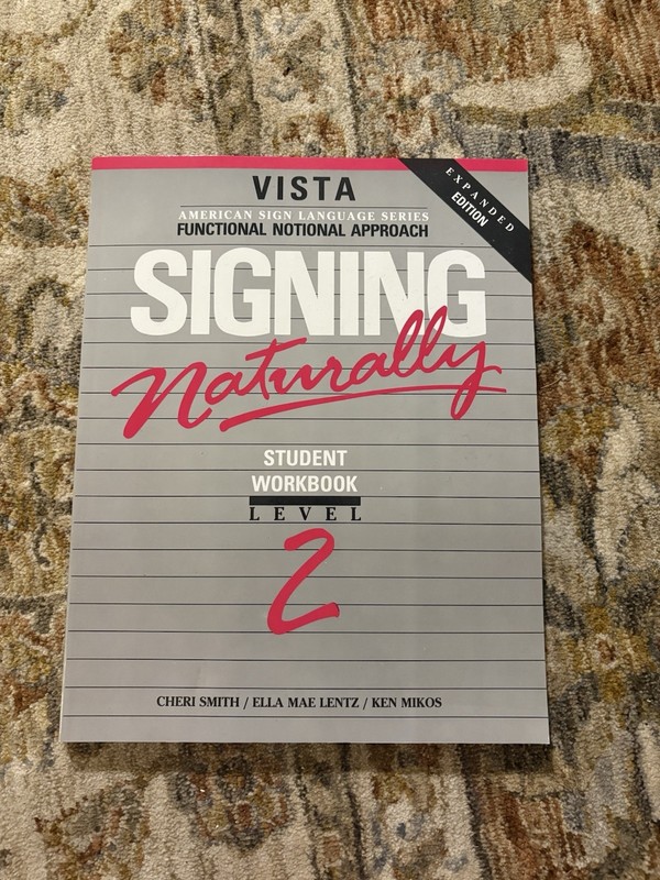 *NEW* DawnSignPress Signing Naturally ASL Student Workbook Level 2 WITH DVD