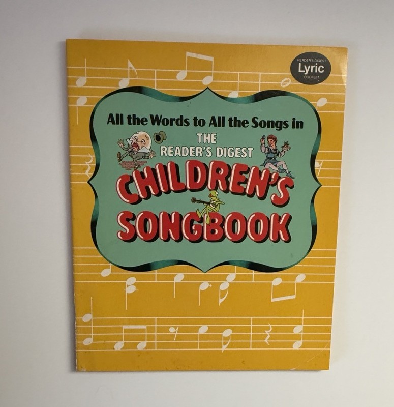The Reader's Digest Children's Songbook 1985 HC Spiral Bound With Words Booklet gallery