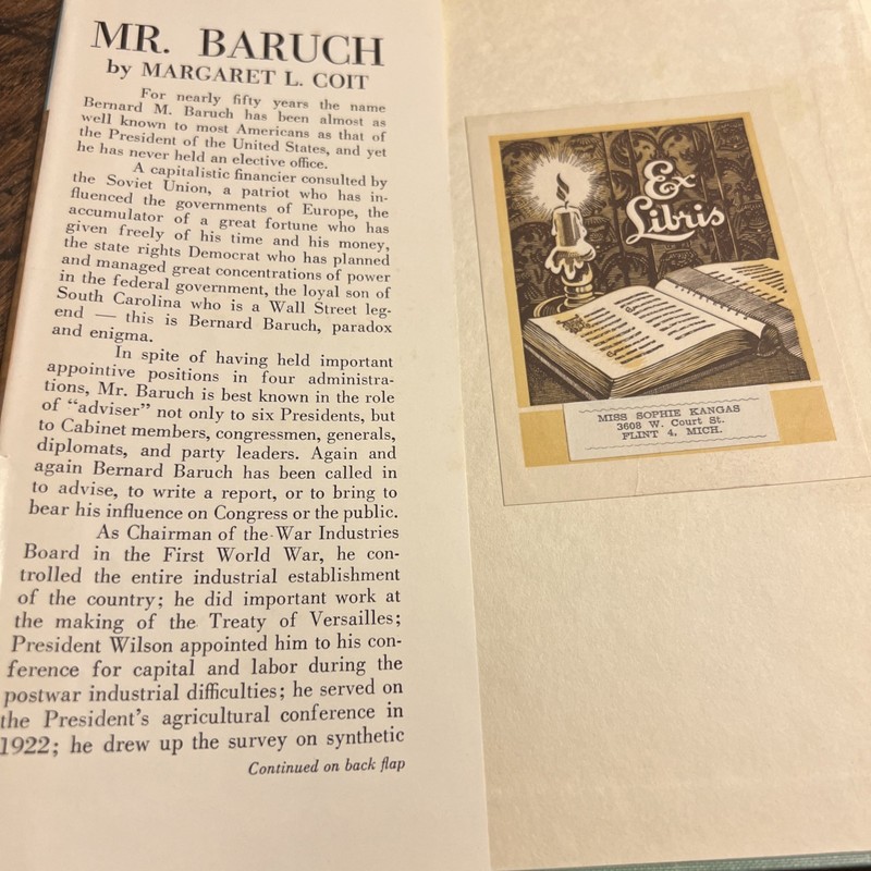 Mr Baruch, The Man, The Myth., The Eighty Years by Margaret L Court gallery