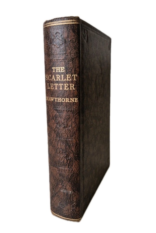 The Scarlet Letter Nathaniel Hawthorne Odhams Press Books 1930’s Faux Leather