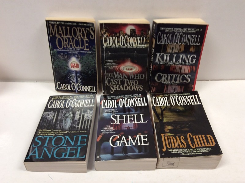CAROL O’CONNELL LOT OF 6 PBs (1-5 in Mallory Series + Judas Child)