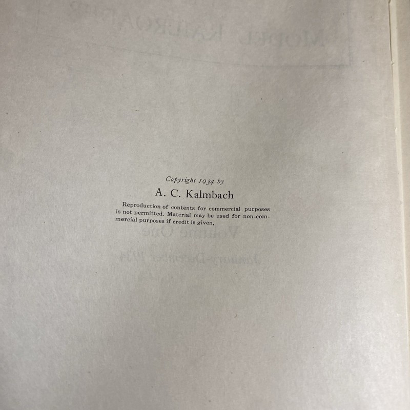 The Model Railroader Volume 1 January-December 1934 Hardcover / FHB gallery