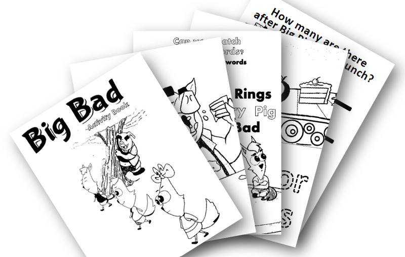 DIGITAL CONTENT- 2025 Big Bad Coloring & Activity Book 30+ Pages PRINTING REQ'D gallery