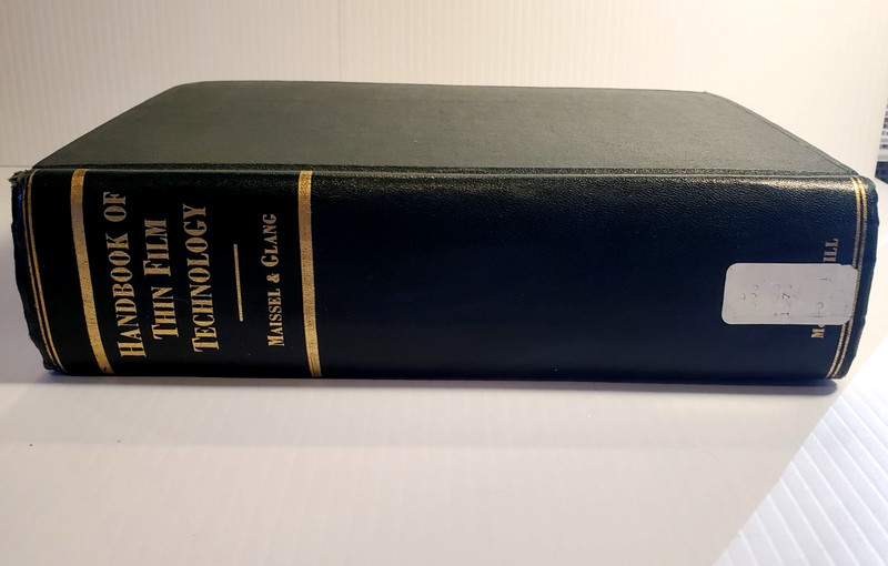 VTG 1970 Handbook of Thin Film Technology Hardcover Reference Book Maissel