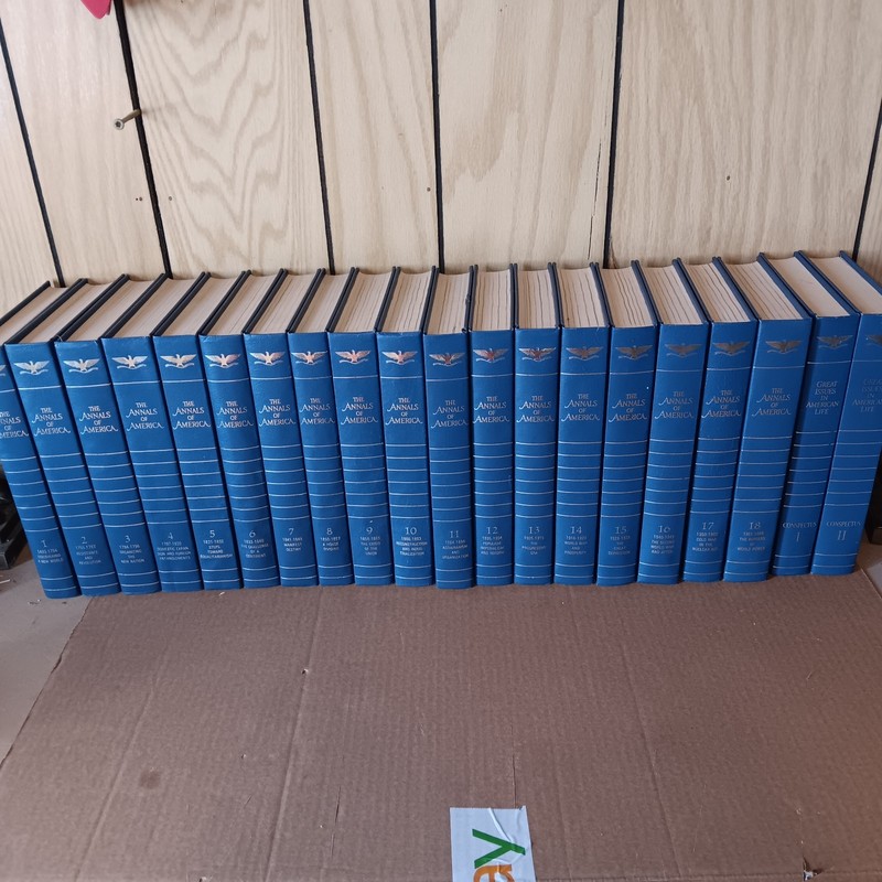 Set of 20 books: Annals of America, by Encyclopedia Britannica, 1968 edition