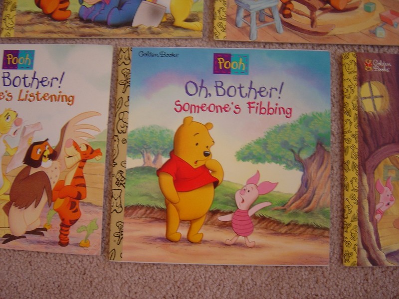 LOT OF 7 DISNEY OH BOTHER! WINNIE THE POOH FROM GOLDEN BOOKS gallery