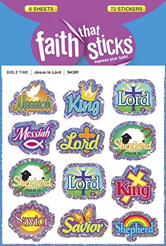 JESUS IS LORD (FAITH THAT STICKS STICKERS) By Tyndale **BRAND NEW**