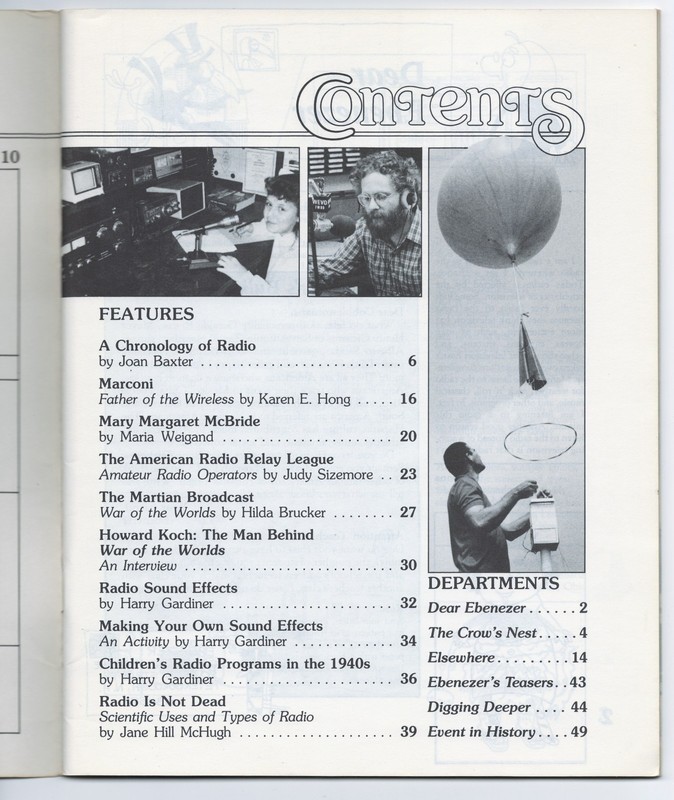 COBBLESTONE 1988 RADIO Marconi McBride ARRL war of the worlds history children gallery