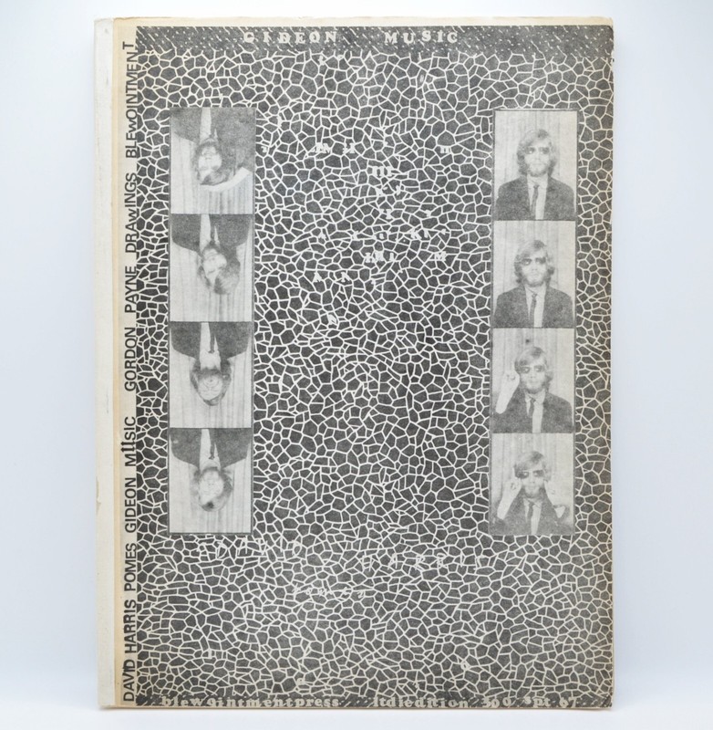 Gideon Music, David Harris, LE of 300, 1967, Blewointment Press, Concrete Poetry