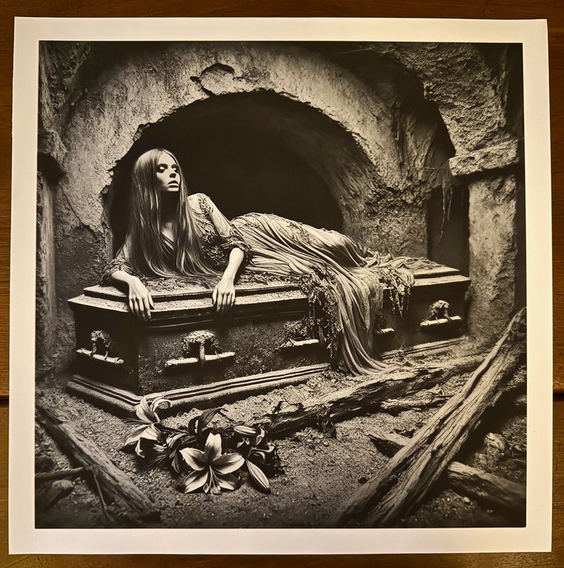 ‘VAMPIRE/CATACOMBS – 1’ (2024) – SIZE 42cm x 42cm, 230gsm Matt Print – Original