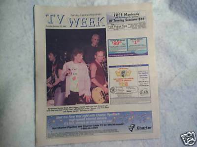 2003 THE ROLLING STONES Mick Jagger Keith Richards TV WEEK,ron wood,charlie watt