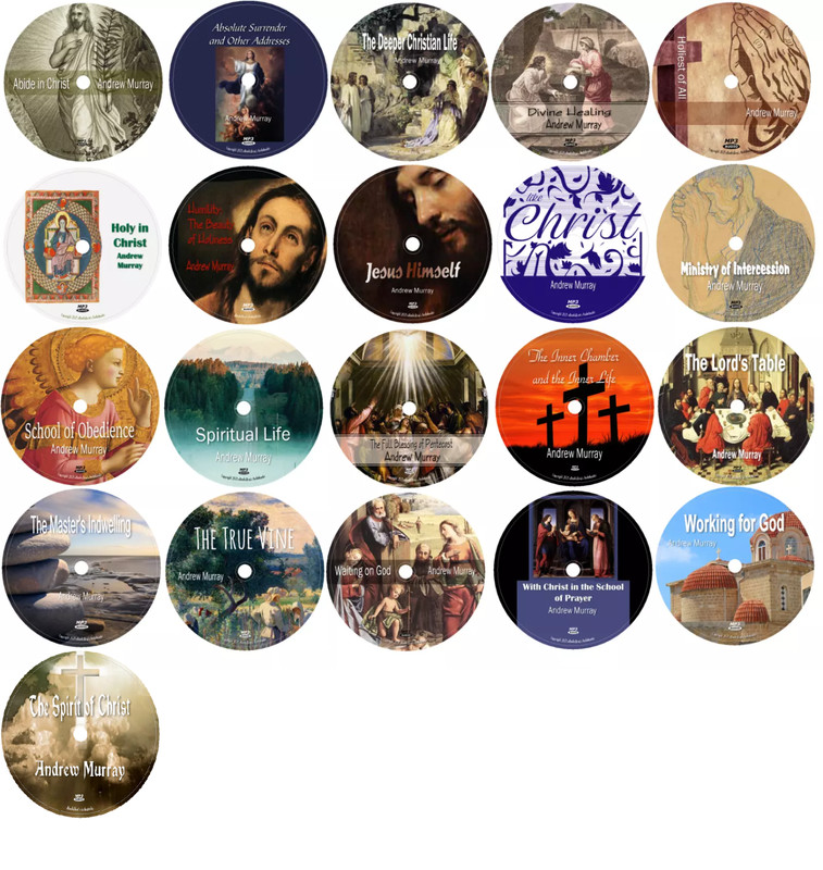 Andrew Murray 21 Religious Spiritual Audiobooks in 21 MP3 Audio CDs