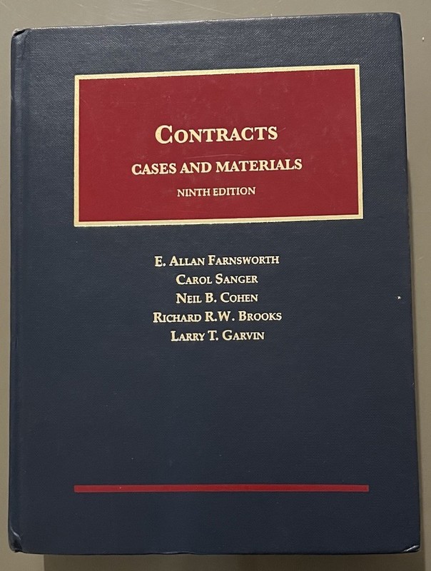 Contacts Cases and Materials Ninth Edition Book-Used