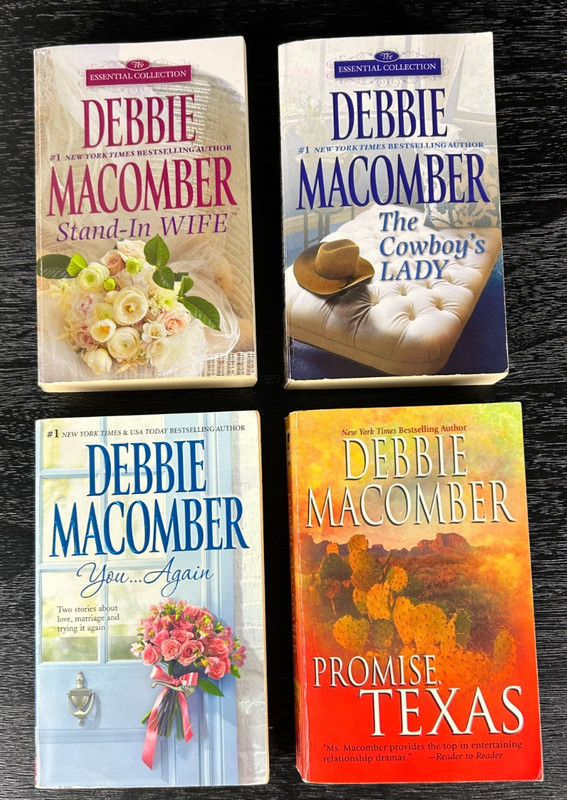 Debbie Macomber Lot of 4 Romance Paperbacks – Stand-In Wife, Promise Texas