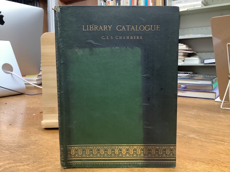 1898 A Catalogue Of Some Books & Manuscripts In The Collection Of C.E.S Chambers