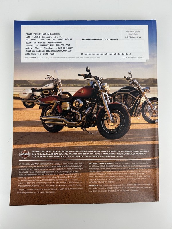 2009 HARLEY-DAVIDSON GENUINE MOTOR ACCESSORIES & MOTOR PARTS Catalog 822 Pages gallery