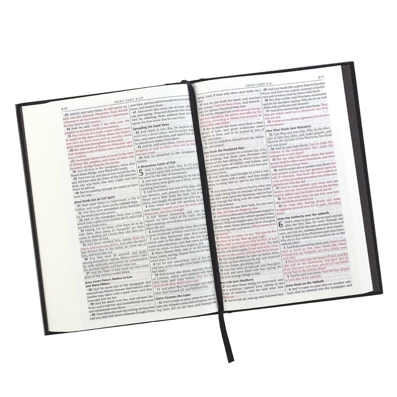 The Holy Bible KJV King James Version LARGE PRINT Hardcover.Jesus Words In Red. gallery