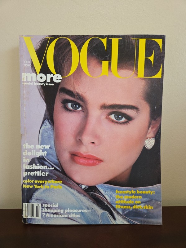 Vtg 80’s Vogue Magazine October 1984 Brooke Shields Cover Rich Avedon 704 Pages