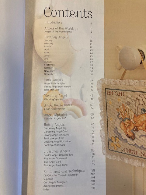 Cross Stitch Angels Book Hardcover Over 30 Designs 105 Pages 2004 UK gallery
