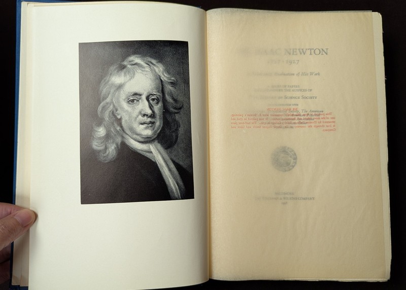 Sir Isaac Newton 1727-1927: A Bicentenary Evaluation of His Work 1928 gallery
