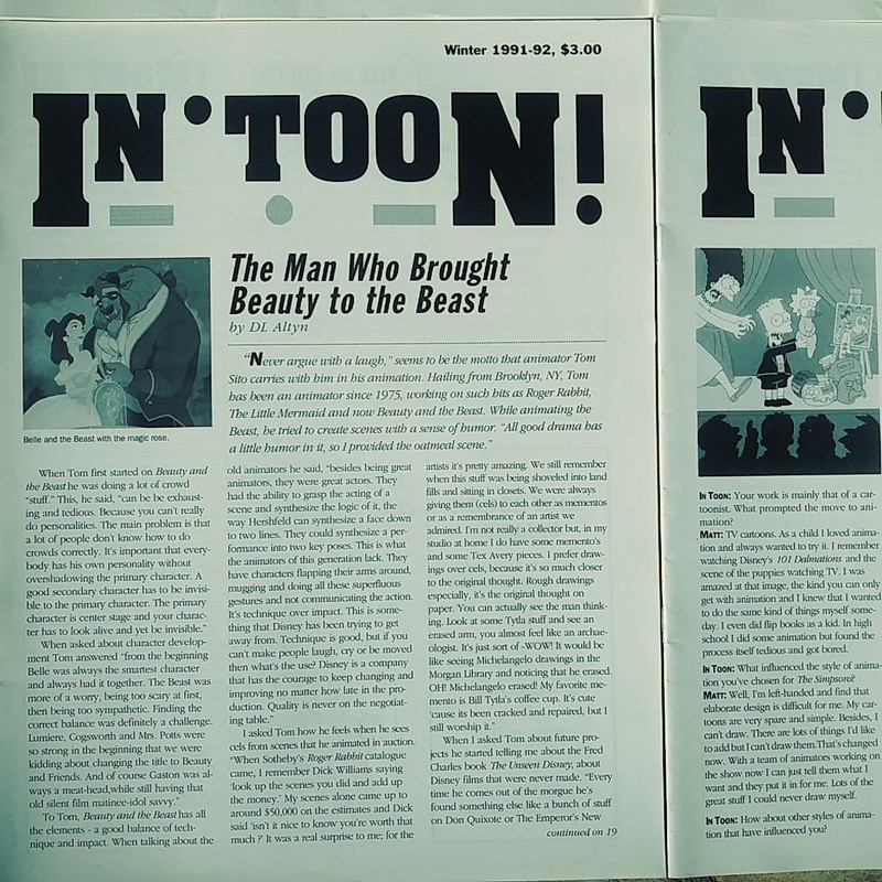 IN TOON VOLS. 2,4,6,7 1990s EARLY ANIMATION MAGAZINE, BRAND NEW, PRISTINE MINT gallery