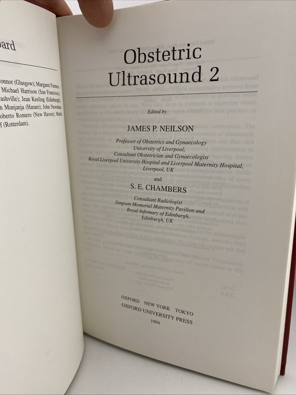 Obstetric Ultrasound: Volume 2 by James P Neilson gallery