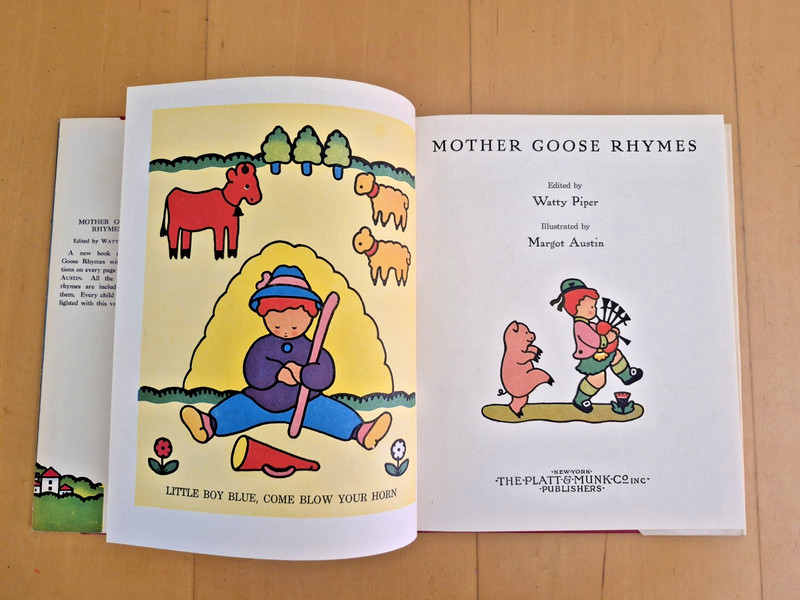 Vtg Mother Goose Rhymes Watty Piper Margot Austin Children Book HC DJ $2.95 gallery