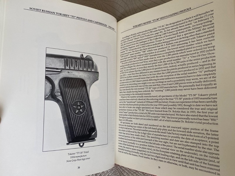 Soviet Russian Tokarev "TT" Pistols and Cartridges 1929-1953, Datig, SIGNED HC gallery