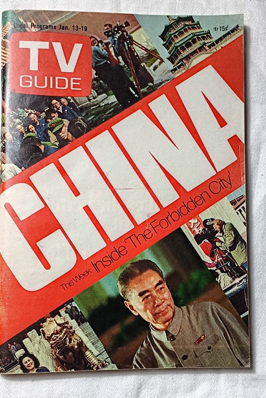 TV GUIDE MAGAZINE JANUARY 1973 FEATURING CHINA SAN FRANCISCO METRO ED. NO LABEL