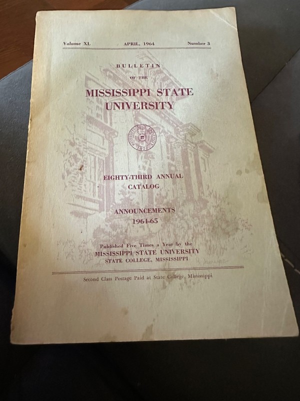 Mississippi State University 83rd Annual Catalog April 1964 State College, MS