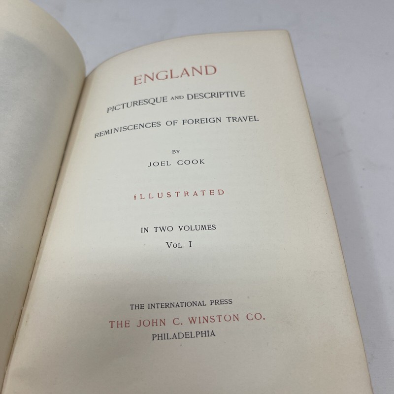 England : Picsturesque and Descriptive - Volume I - Joel Cook - 1899 gallery