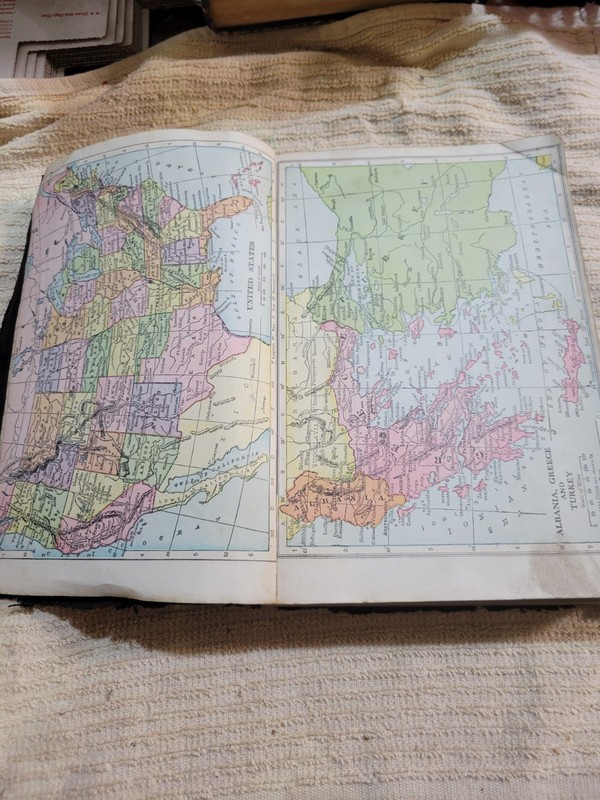 1942 Webster's Practical Illustrated Dictionary With World Atlas, Military... gallery